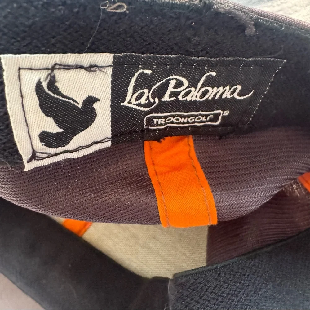 La Paloma Country Club Troon Golf Hat S/M Gray Orange Pukka Flexfit‎ Cap